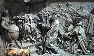 Particolare della tomba di papa Gregorio XIII