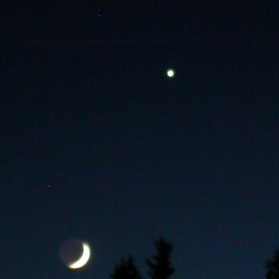 Congliunzione Luna Venere 25 Dicembre 2003 Particolare