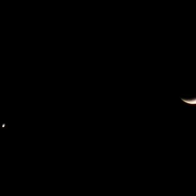 Congliunzione Luna Venere 31 Dicembre 2008 Particolare
